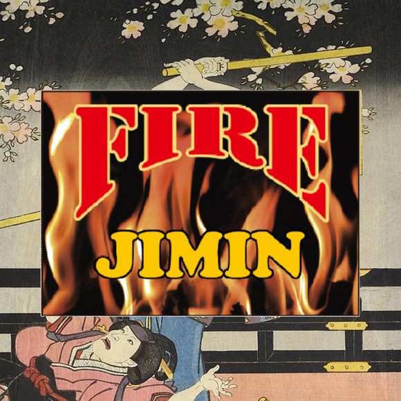 I designed BTS “FIRE JIMIN” fan signboard