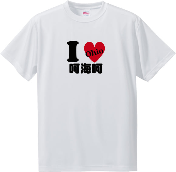 US states T-Shirt with Kanji -I love 呵海呵[Ohio]