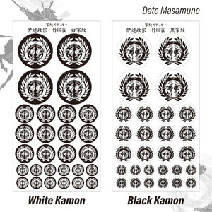 Date Masamune [kamon sticker] Sengoku Busho Shogun Samurai