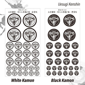 Uesugi Kenshin [kamon sticker][suzume] Sengoku Busho Shogun Samurai