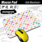 Date Masamune [Mouse Pad] Sengoku Busho Shogun kamon daimyou