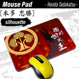 Honda Tadakatsu [Mouse Pad] Sengoku Busho Shogun kamon daimyou