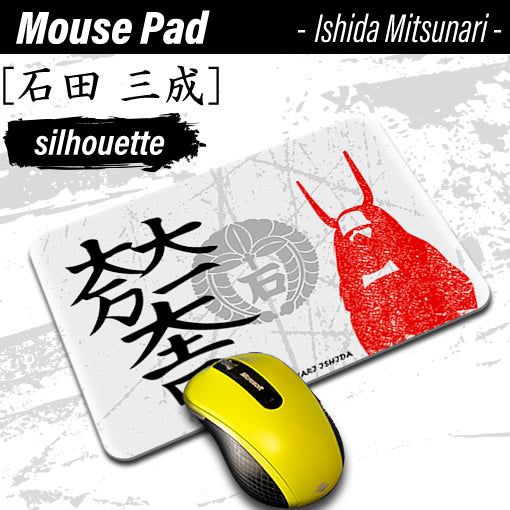 Ishida Mitsunari [Mouse Pad] Sengoku Busho Shogun kamon daimyou