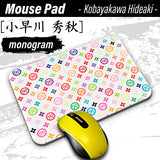 Kobayakawa Hideaki [Mouse Pad] Sengoku Busho Shogun kamon daimyou