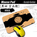 Kuroda Kanbee [Mouse Pad] Sengoku Busho Shogun kamon daimyou